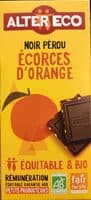 Chocolat noir aux écorces d'orange