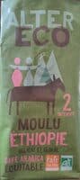 Café moulu bio et équitable d'Ethiopie pur arabica