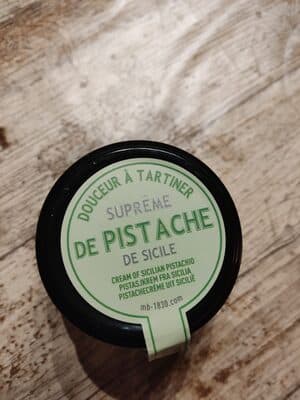 suprême de pistache de Sicile à tartiner