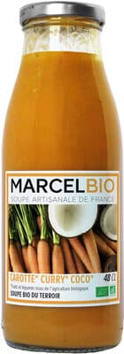 Marcel Bio Soupe de Carotte Curry & Coco Bio 48cl