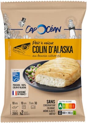 Prêt à poêler colin d'Alaska MSC au beurre citronné - 200g - Frais