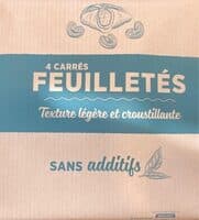 4 carrés feuilletés
