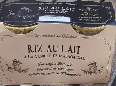 Riz au lait a la vanille de Madagascar