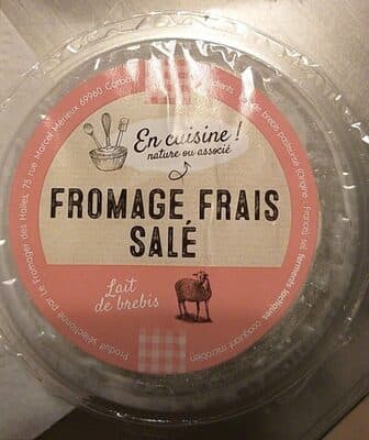 Fromage frais salé lait de brebis