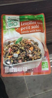 Lentilles façon petit salé