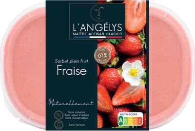 Sorbet plein fruit Fraise 500G/750ml 2022