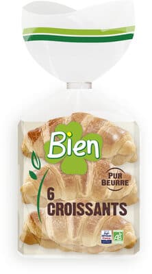 Croissant bio* nature x6 240g