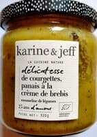 Délicatesse de courgettes, panais à la crème de brebis