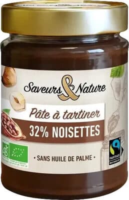 Pâte à tartiner bio 32% noisettes