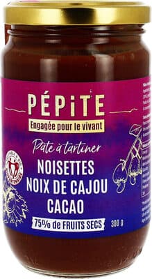 Pâte à Tartiner Noisettes Noix de Cajou Cacao