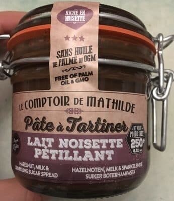 Pâte à tartiner, Lait pétillant