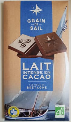 Tablette de chocolat au lait 55% de cacao