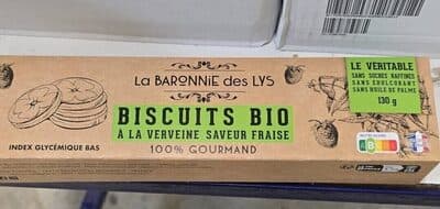 Biscuit bio à la verveine saveur fraise