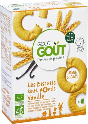 Biscuits tout ronds à la vanille