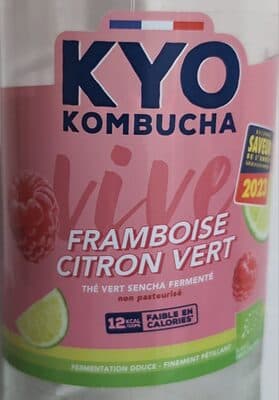 Kombucha framboise citron vert