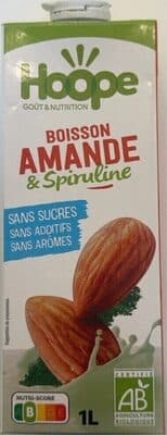 Boisson amande spiruline