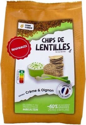 Chips de lentilles Saveur Crème Oignon