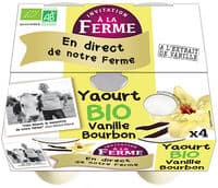 yaourt vanille Bourbon