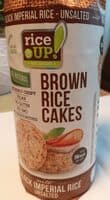 Rice Up Brown Rice Cake Black Imperial Rice Unsalted 120G Vegan