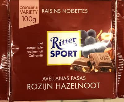 Chocolat Raisins noisettes