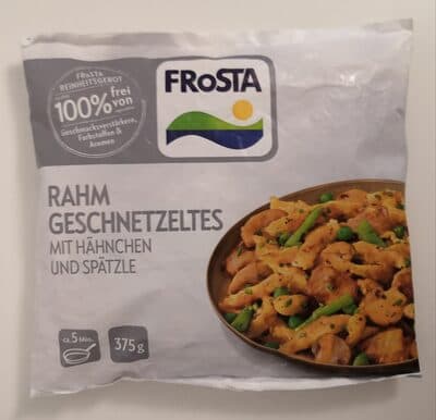 Rahmgeschnetzeltes mit Hähnchen und Spätzle