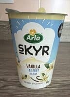 Skyr Vanilla Fat Free Icelandic Style Yogurt