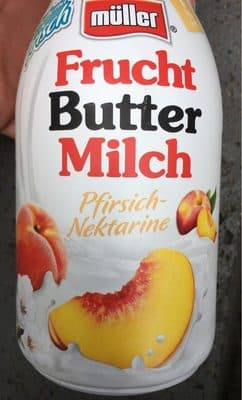 Fruchtbuttermilch - Pfirsich-Nektarine