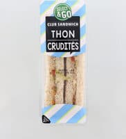 Club sandwich thon crudités