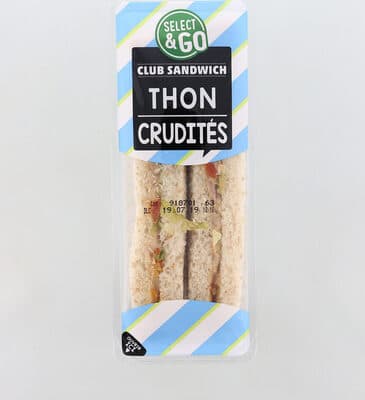 Club sandwich thon crudités