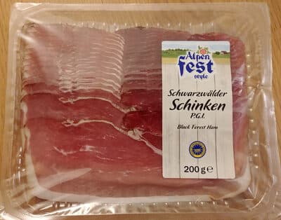 Jambon fumé de la forêt noire Schwarzwälder Schinken