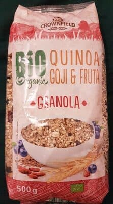 Granola de quinoa, goji y fruta