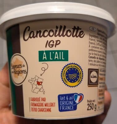 Cancoillotte IGP à l'Ail
