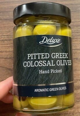Pitted greek colossal olives