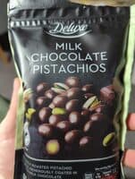 Pistachios with milk chocolate