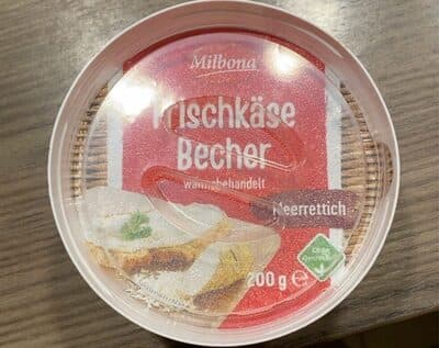 Frischkäse Becher Meerrettich
