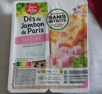 Dés de jambon de Paris nature