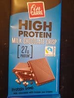 High protein milk chocolate crisp