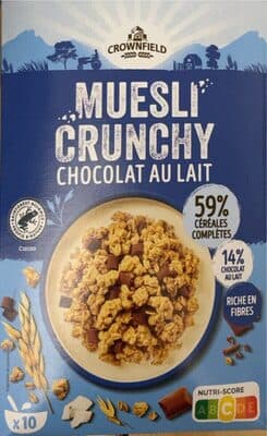 Muesli crunchy chocolat au lait