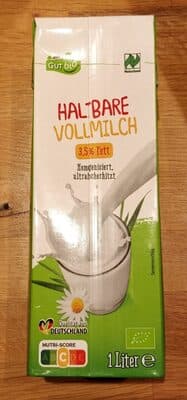 ALDI BIO Frische Bio-Vollmilch 3,8 % Fett; kontrolliert ökologische Erzeugung Aus der Kühlung 1.35€ 1-L-Packung Liter 1.35€