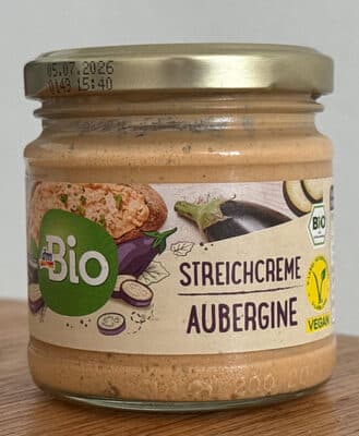 Brotaufstrich Streichcreme Aubergine