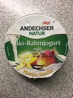 Bio-Rahmjogurt mild Mango-Vanille