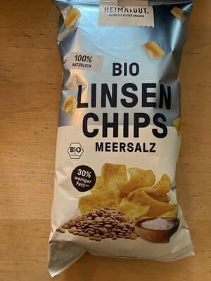 Heimatgut Bio-Linsenchips - Meersalz 4260350927136 BIO Linsen Snack mit Gewürzen