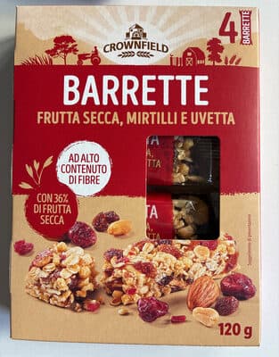 Barretta Frutta Secca E Mirtilli