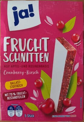 Frucht Schnitten Cranberry-Kirsch