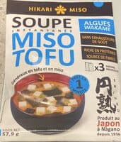 Soupe Miso Tofu instantanée Algues