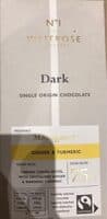 Dark 75% madagascar ginger & turmeric