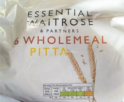 Whole meal Pitta