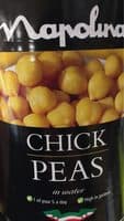 Chickpeas drained