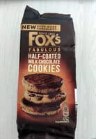 Half-Coated Milk Chocolate Cookies