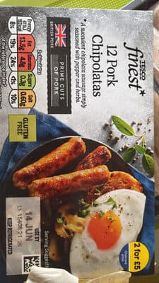 12 Pork Chipolatas